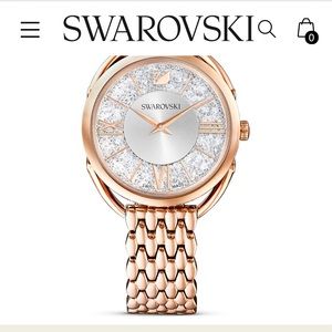 Swiss Crystalline Glam Swarovski Rise Gold Watch